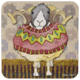 コースター Sheep in Sweaters 1