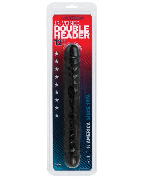 12" Jr. Double Header - Black