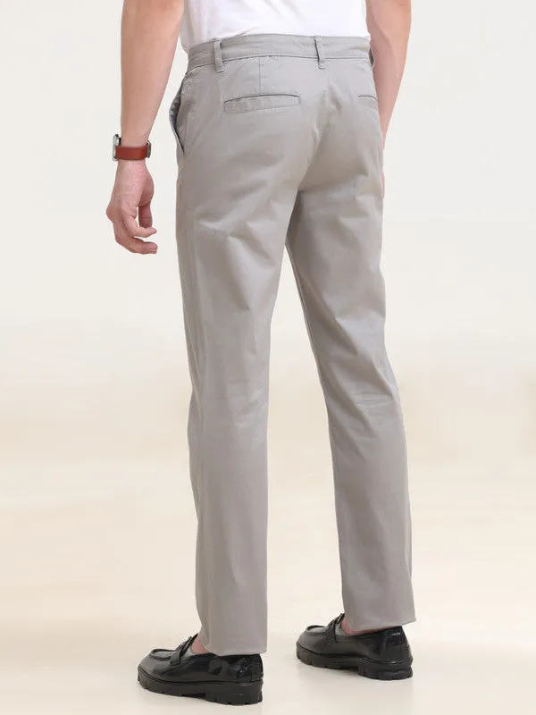 5-Pocket Light Grey Standard Straight Pants