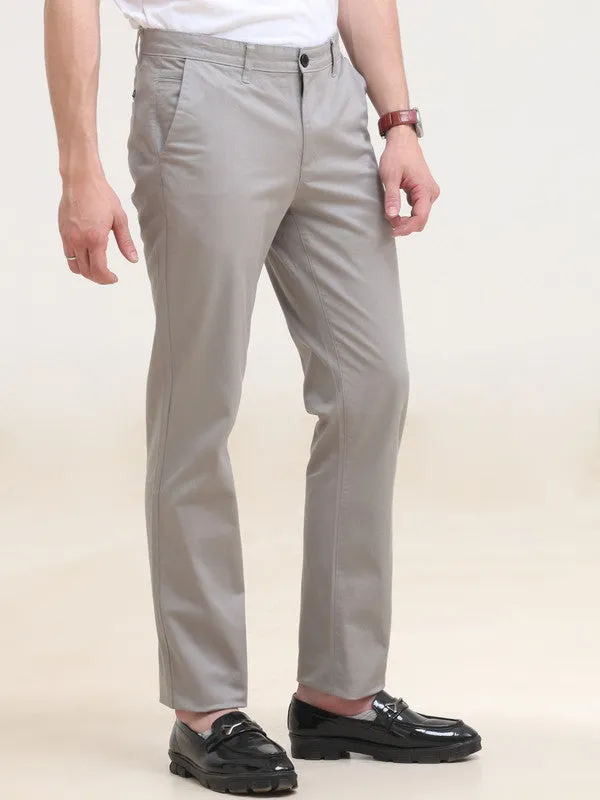 5-Pocket Light Grey Standard Straight Pants