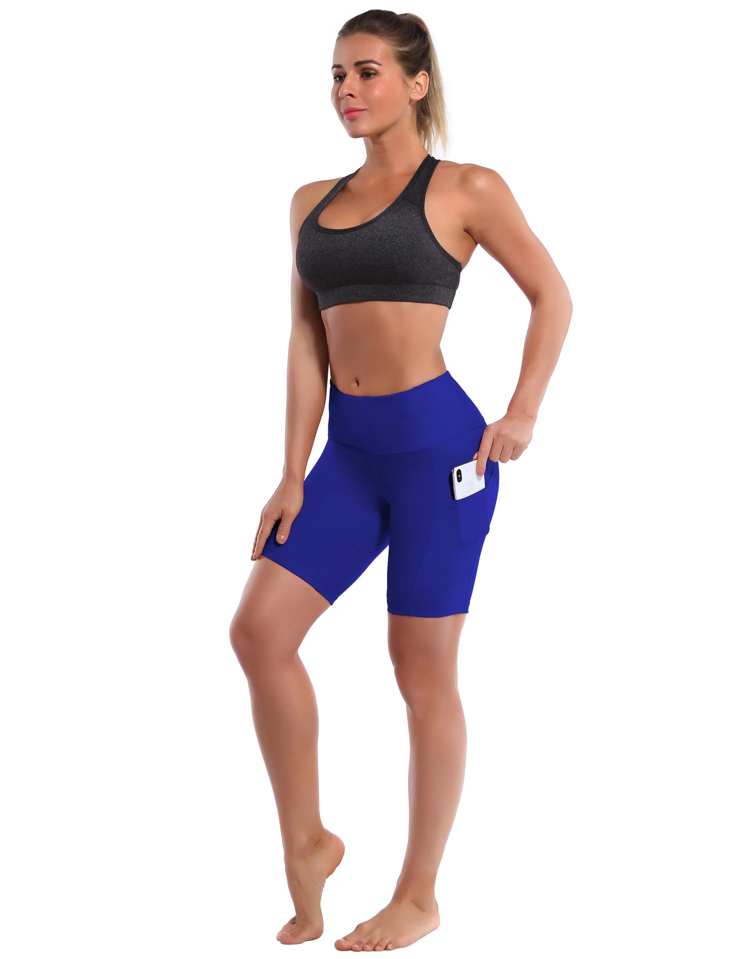 8" Side Pockets Jogging Shorts navy ins_Jogging
