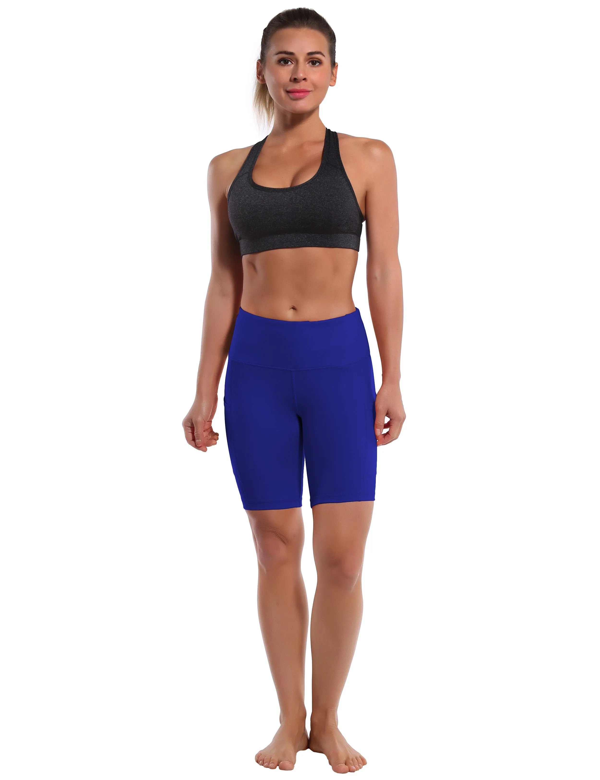 8" Side Pockets Jogging Shorts navy ins_Jogging