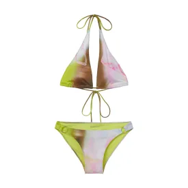 ABSTRACT BIKINI NEON GREEN