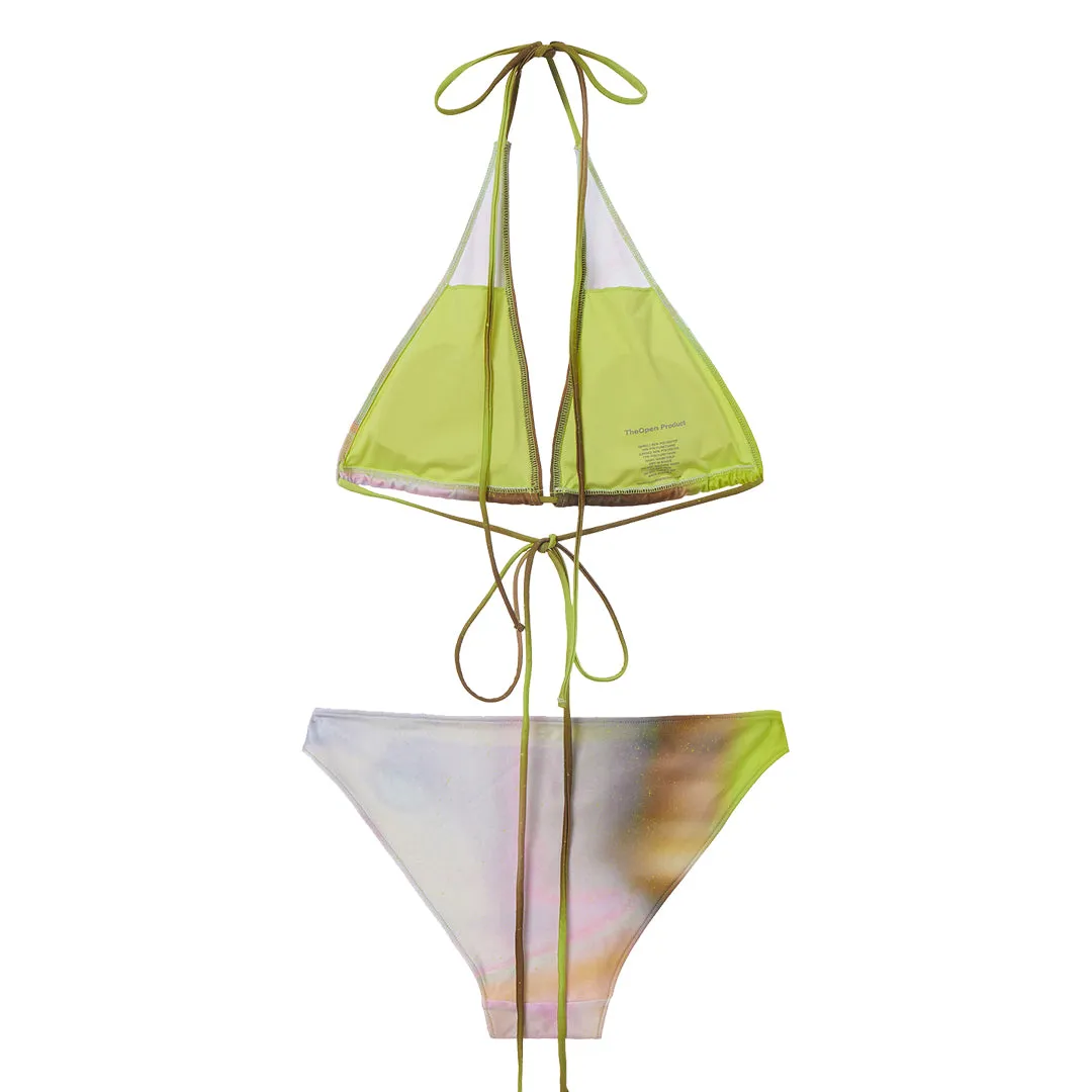 ABSTRACT BIKINI NEON GREEN
