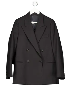 Acne Studios Black Double Breasted Wool Blazer UK 10