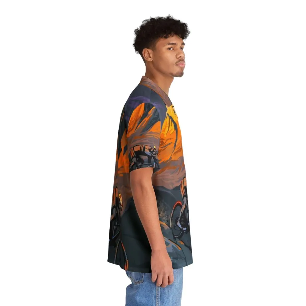 Adventurous Mountain Biker Hawaiian Shirt