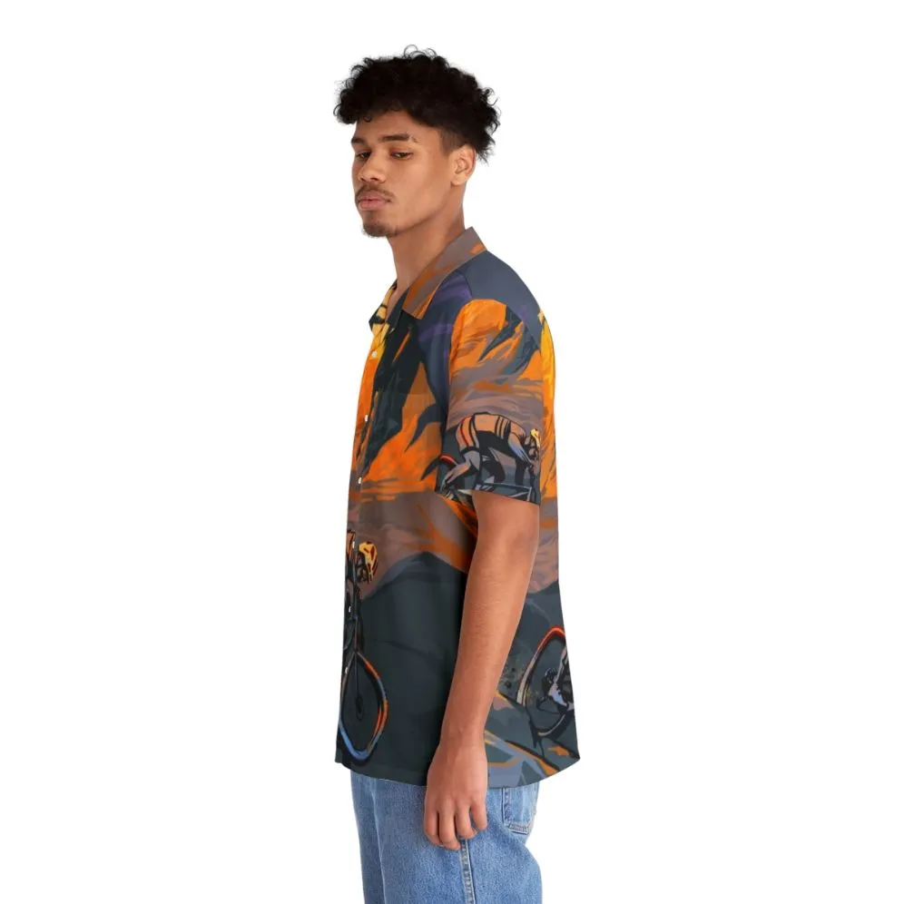 Adventurous Mountain Biker Hawaiian Shirt