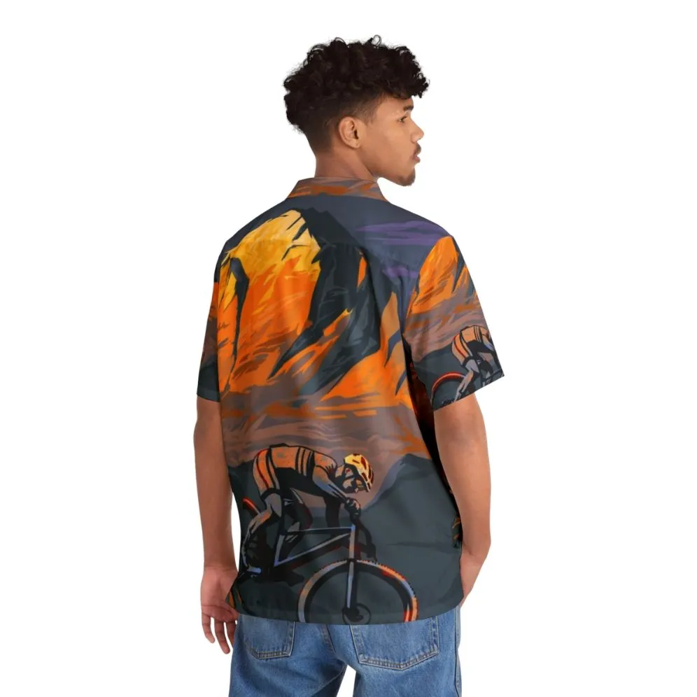 Adventurous Mountain Biker Hawaiian Shirt