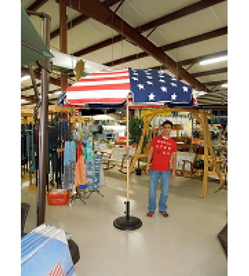 American Flag Umbrella With Fiberglass Ribs