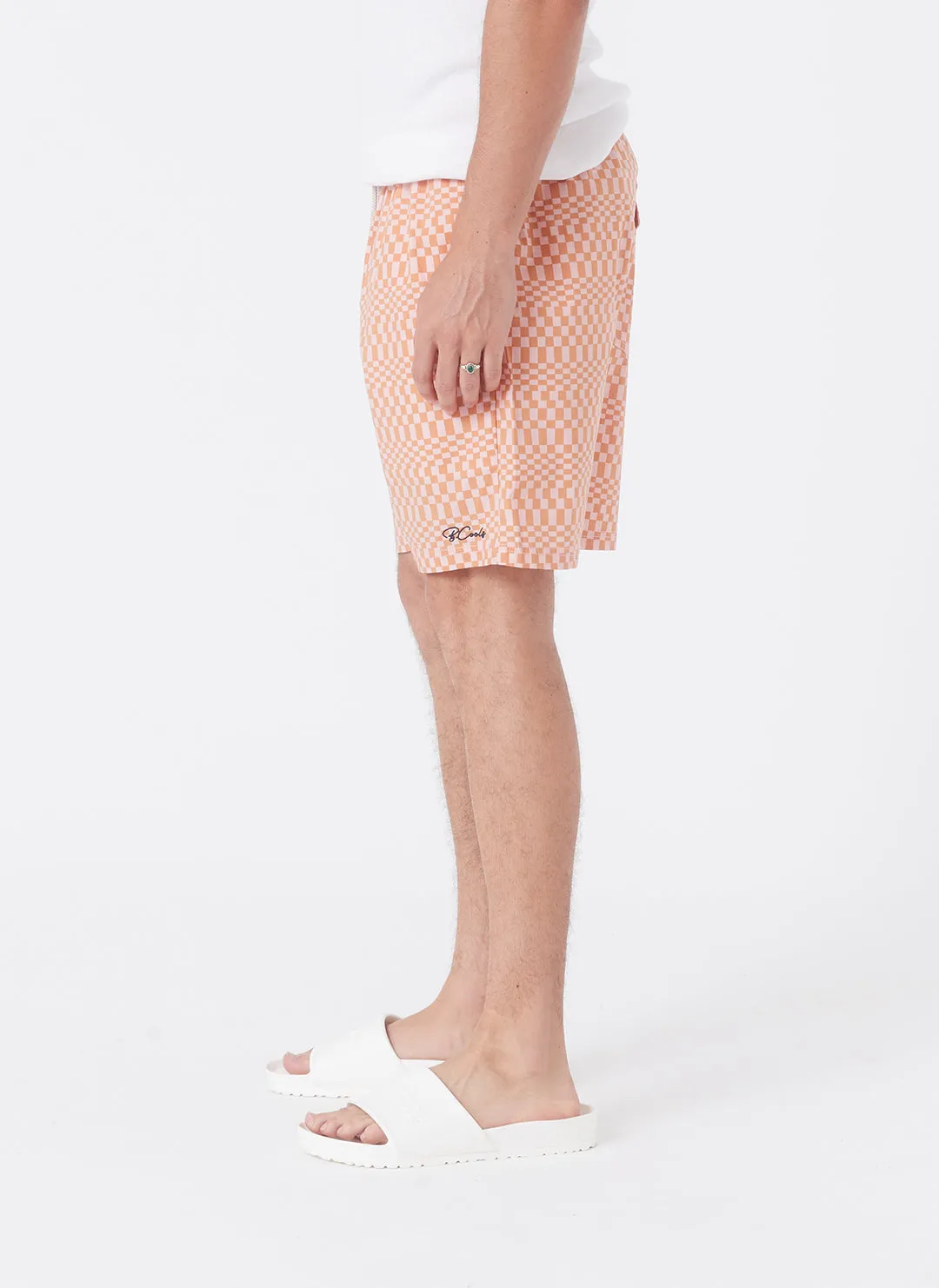 Amphibious Swim Short Amber Checker 2.0