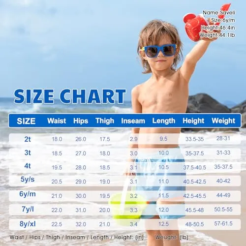 Angel season Toddler Boy Swim Trunks 3T Swimsuit Boys Swim Set Bathing Suits for Boys Quick Dry Little Boy Swimsuit Flamingo Blue Sizes 3T