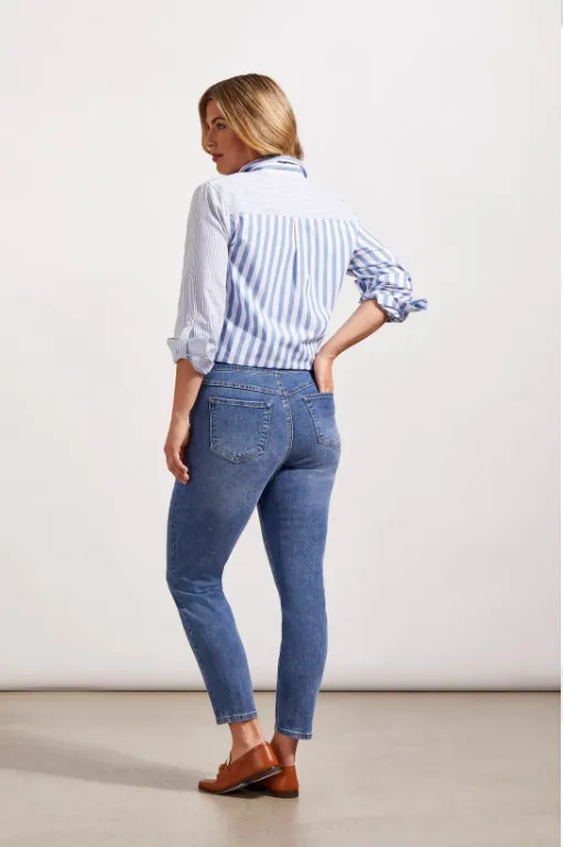 Audrey Pull On Jegging - Dark Vintage