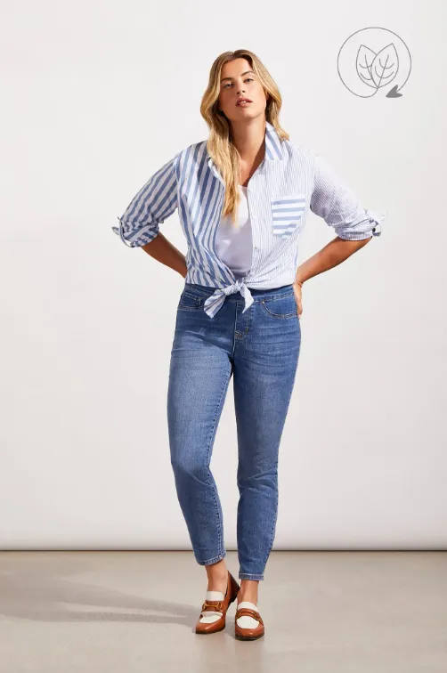 Audrey Pull On Jegging - Dark Vintage