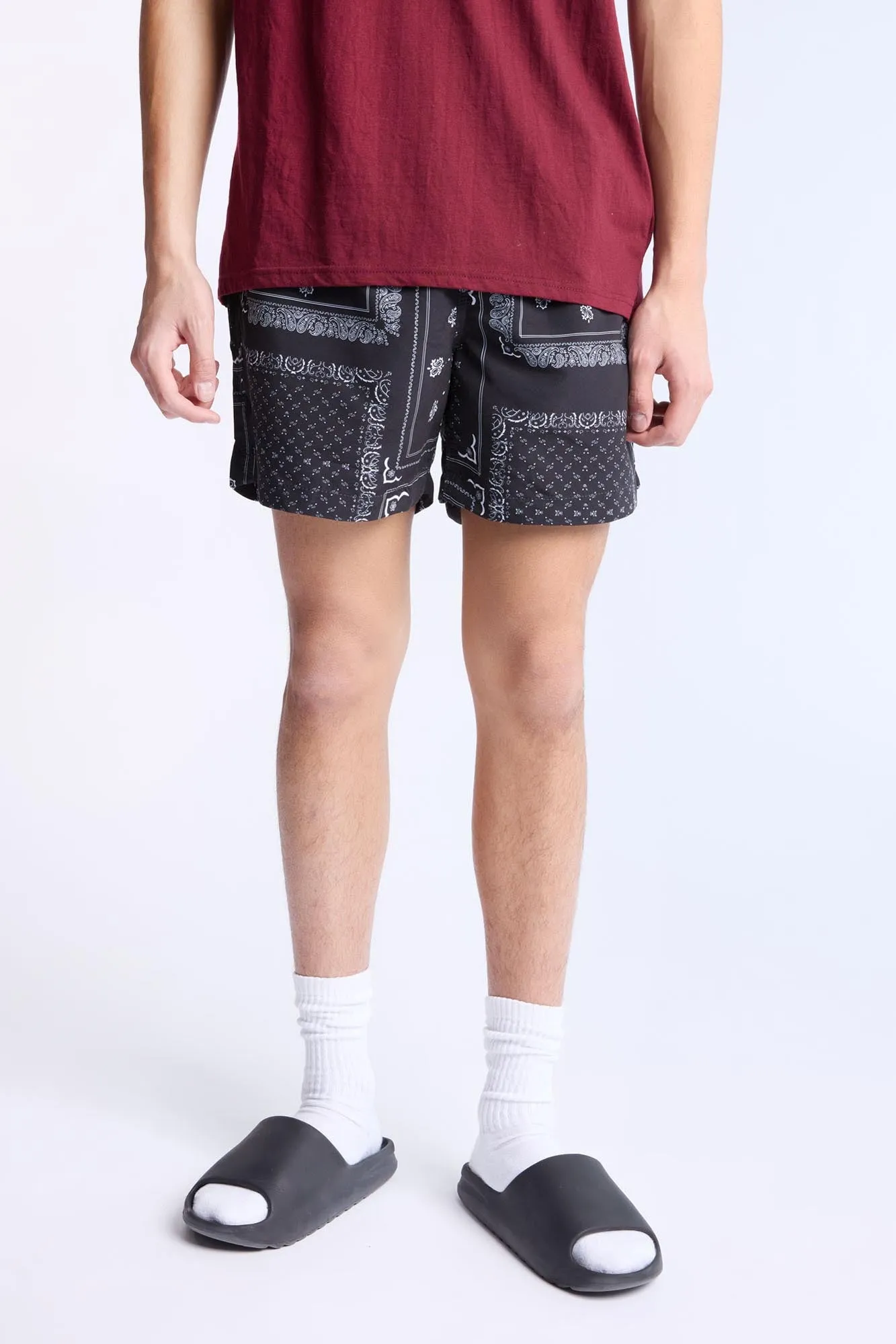 Bandana Printed 5.5" Swim Shorts