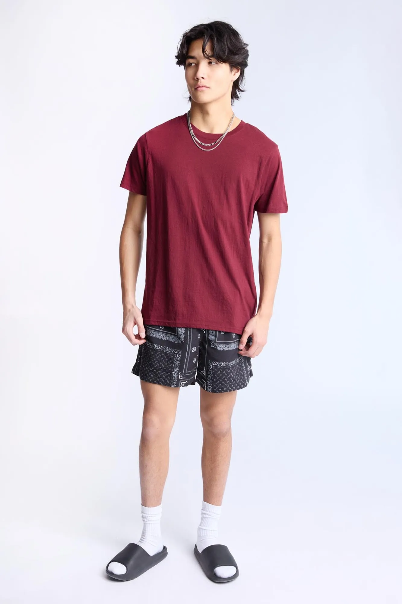 Bandana Printed 5.5" Swim Shorts