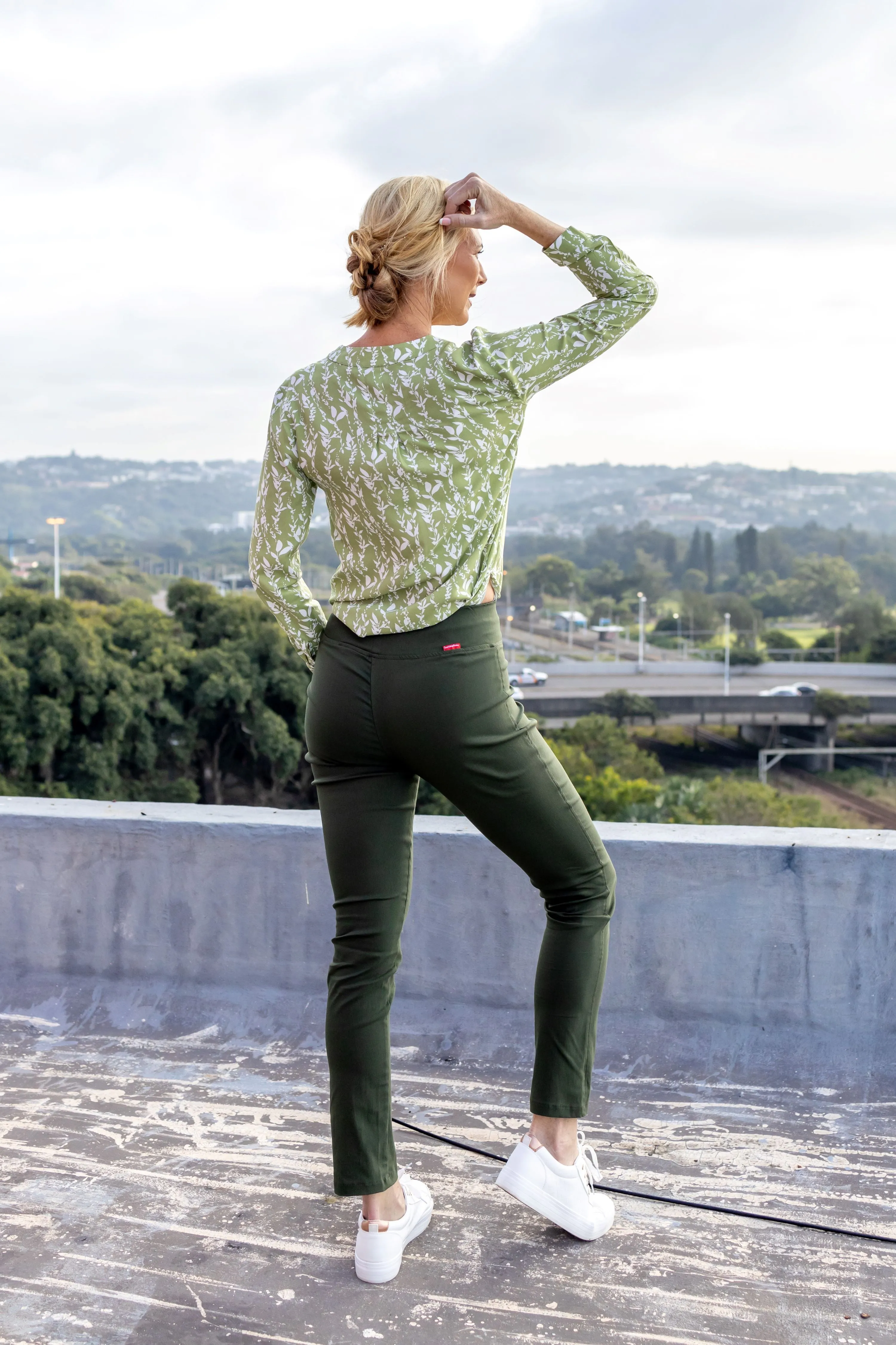 Barrington Kelly Jeggings Olive Bengaline