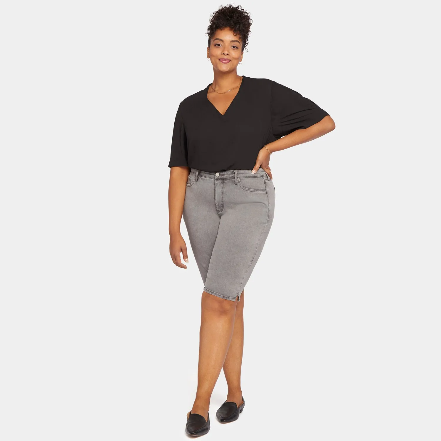 Bike Capri Jeans In Plus Size - Palmas