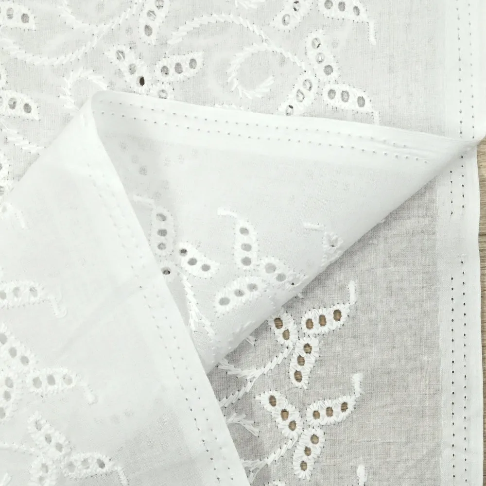Broderie anglaise Sophia blanc