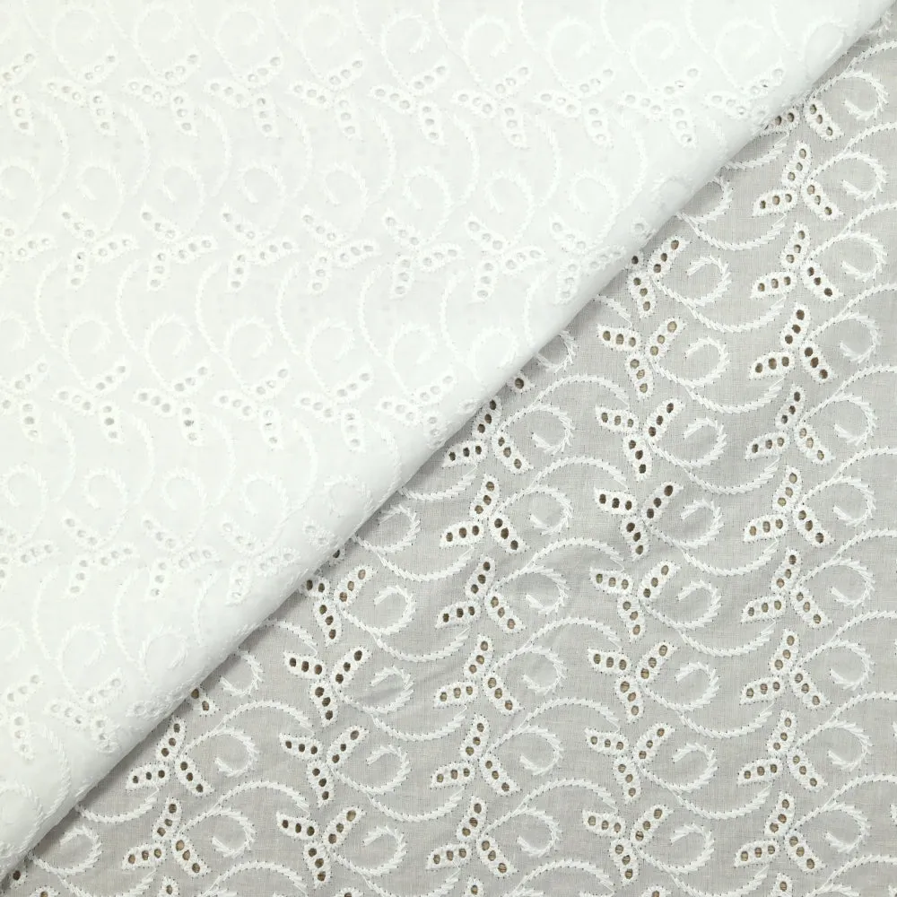 Broderie anglaise Sophia blanc