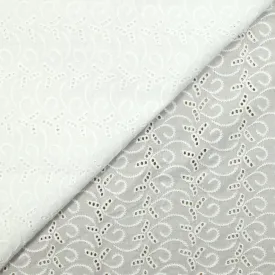 Broderie anglaise Sophia blanc