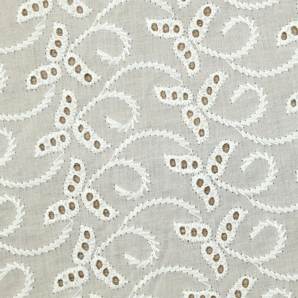 Broderie anglaise Sophia blanc