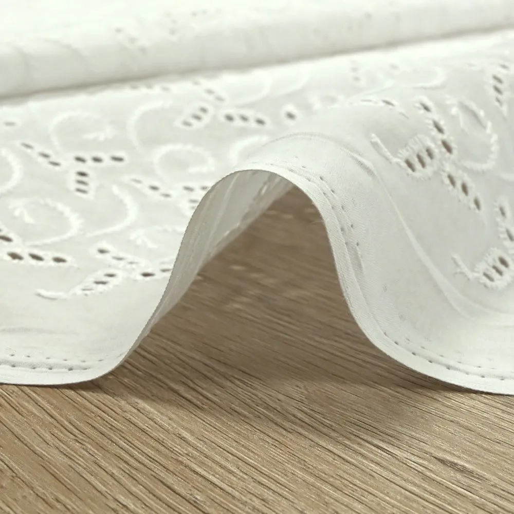 Broderie anglaise Sophia blanc