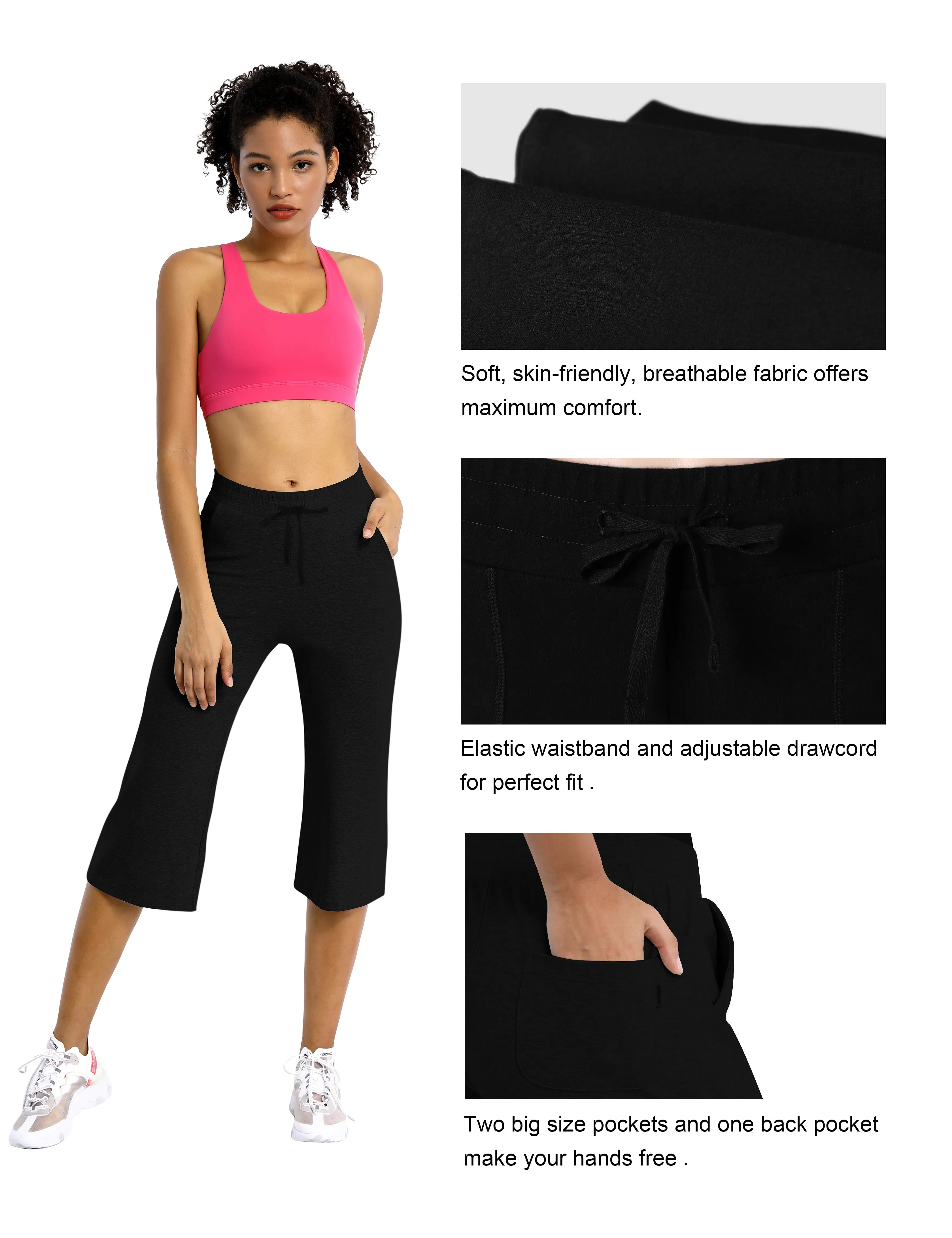 BUBBLELIME 90C/10S Pocket Lounge Adjustable Pants 19??inseam_yoga