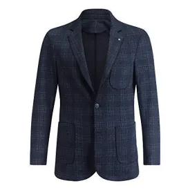 Bugatchi Mens Long Sleeve Blazer, Navy, XL