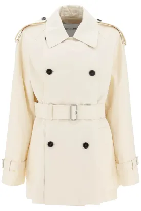 Burberry Short Cotton Gabardine Trench Coat
