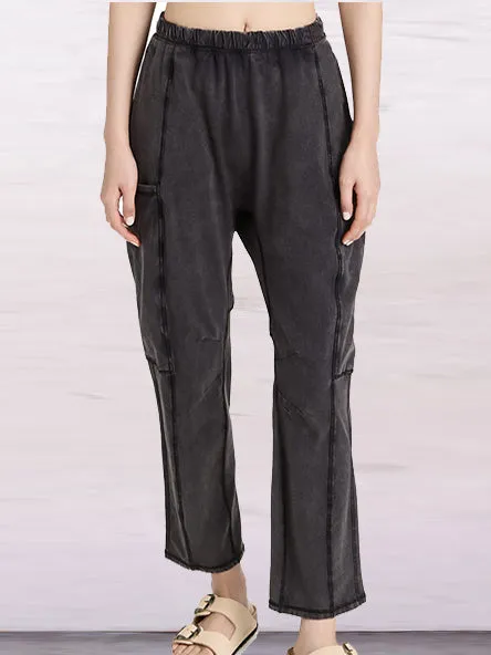Casual Elastic High Waist Loose Trouser