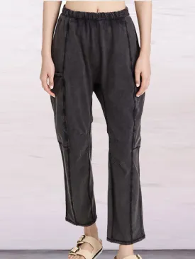 Casual Elastic High Waist Loose Trouser