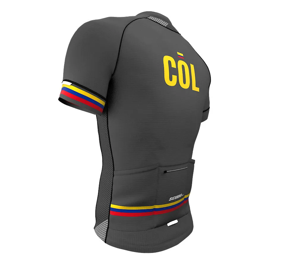 Colombia Gray CODE Short Sleeve Cycling PRO Jersey for Men and Women