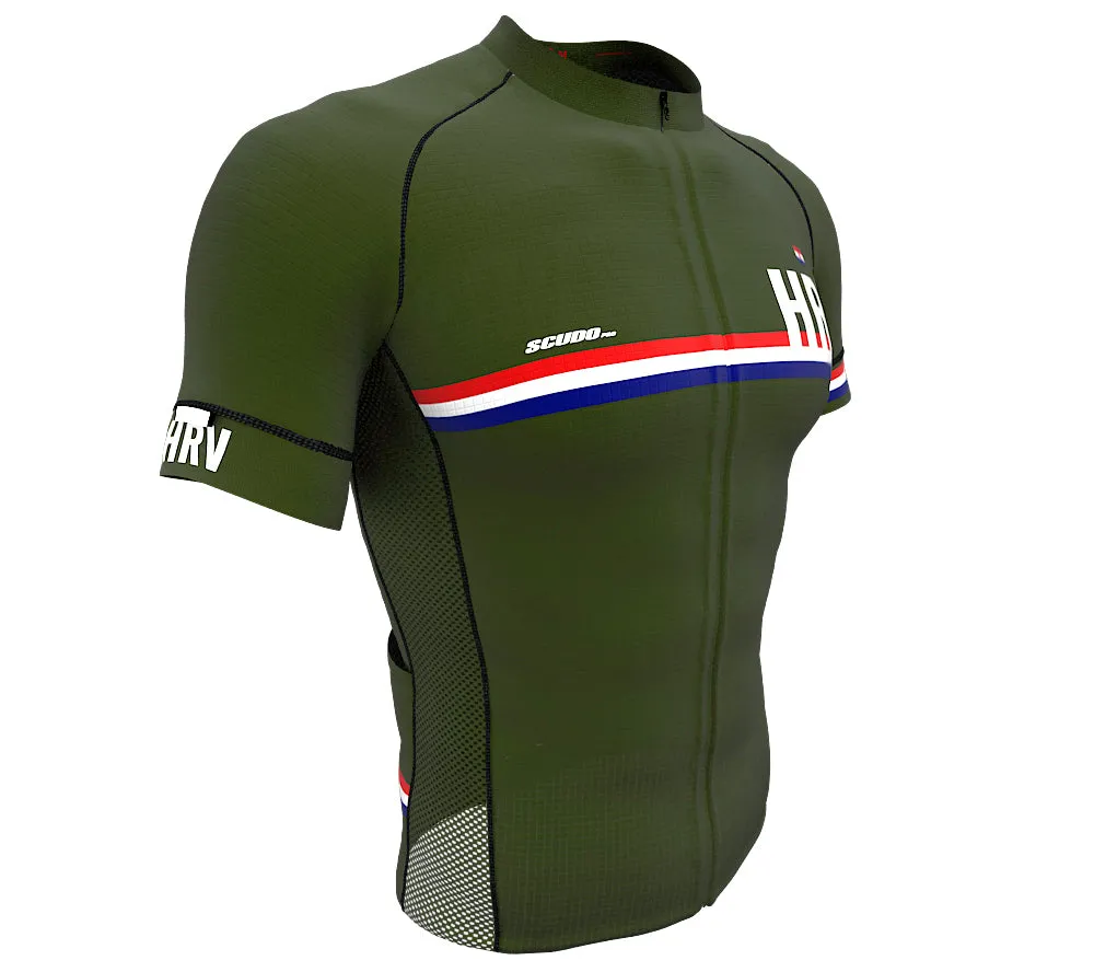 Croatia Green CODE Short Sleeve Cycling PRO Jersey for Men and Women