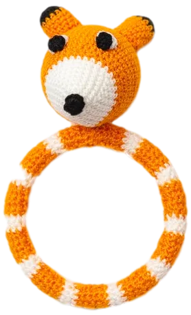 Crocheted Ring Rattles "Animal Theme"