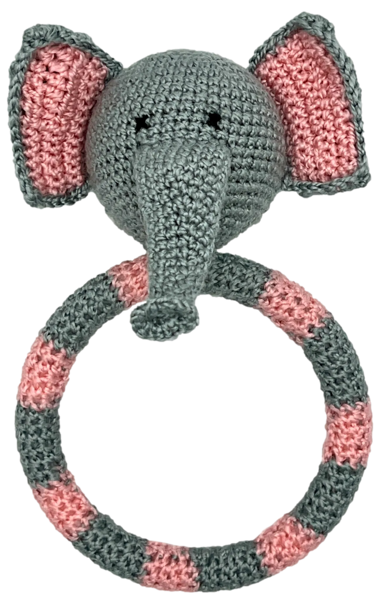 Crocheted Ring Rattles "Animal Theme"