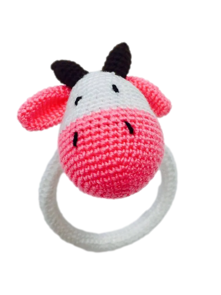 Crocheted Ring Rattles "Animal Theme"