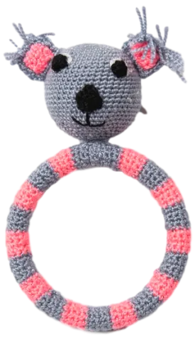 Crocheted Ring Rattles "Animal Theme"