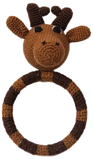 Crocheted Ring Rattles "Animal Theme"