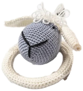 Crocheted Ring Rattles "Animal Theme"