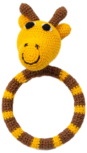 Crocheted Ring Rattles "Animal Theme"