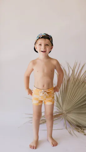 Euro Swim Short | Sunny Checker