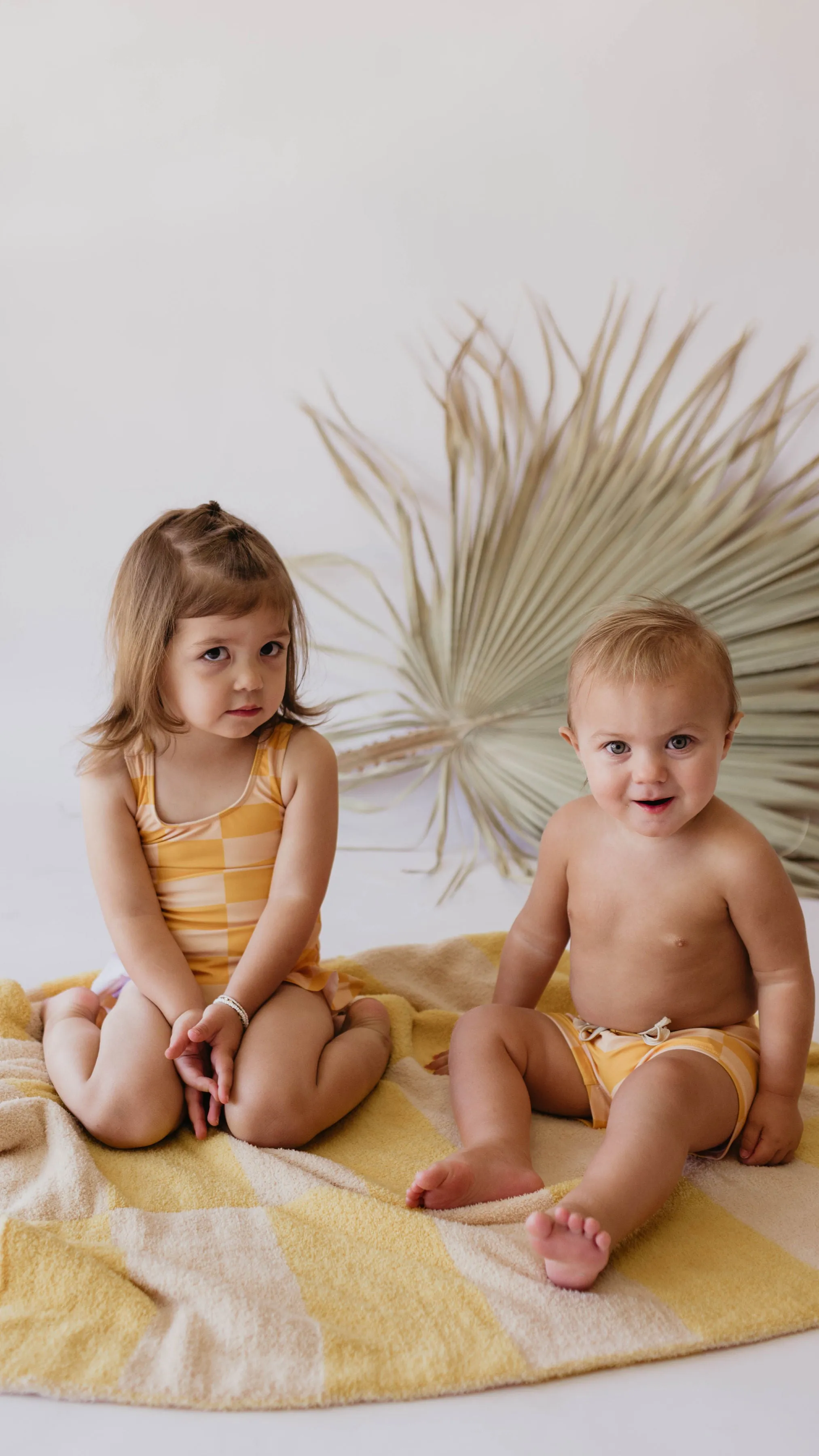 Euro Swim Short | Sunny Checker