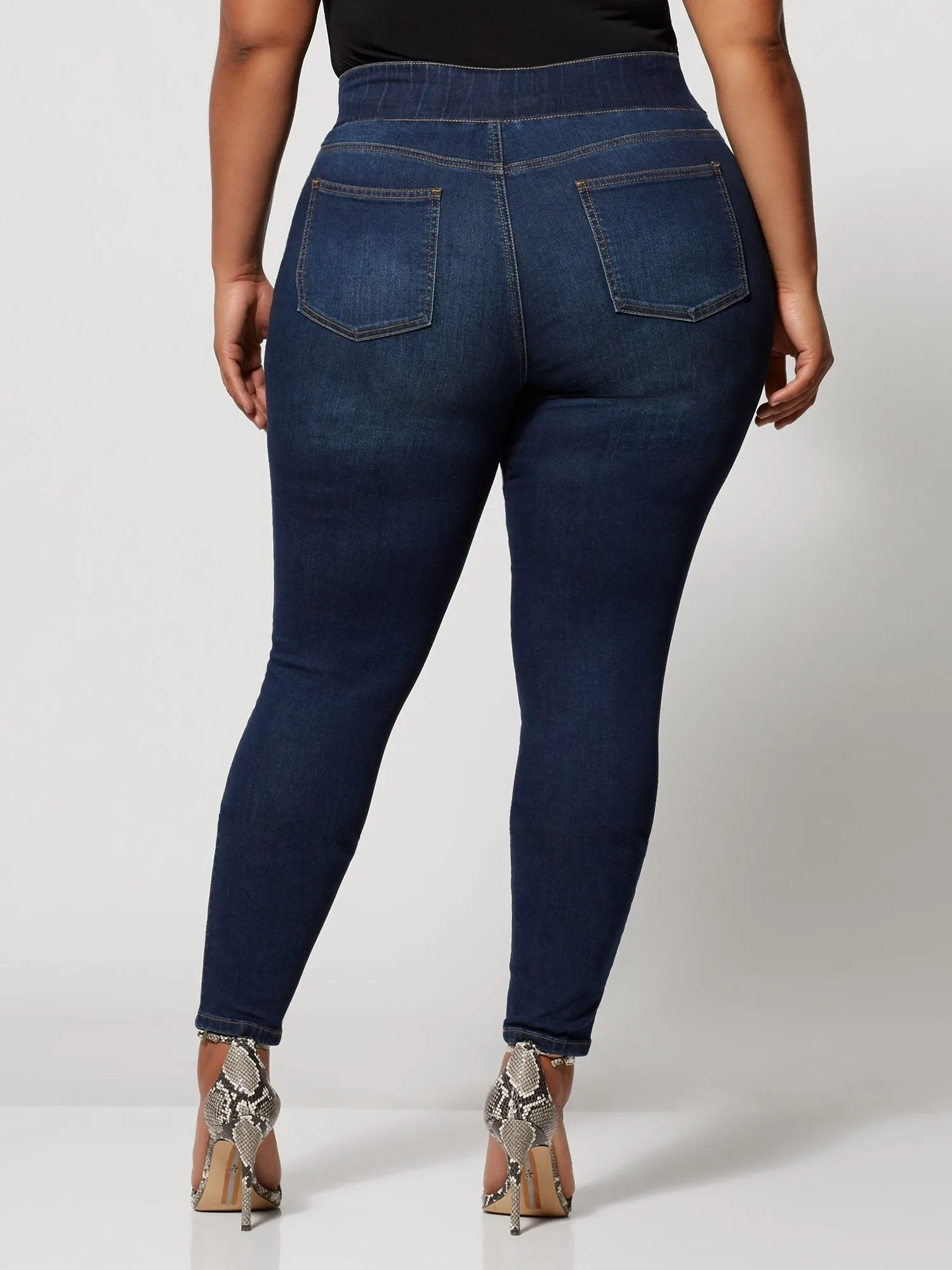 Fashion To Figure - Dark Wash High-Rise Jeggings