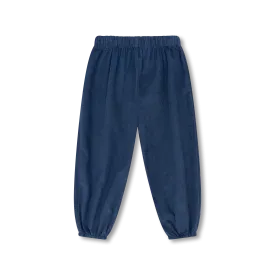 Garret Gathered Pant | Navy Cord