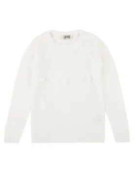 Girls Off White Sweater