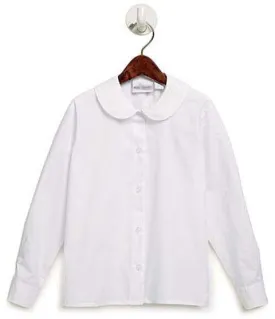 Girl's Round Collar School Uniform Blouses 4-16