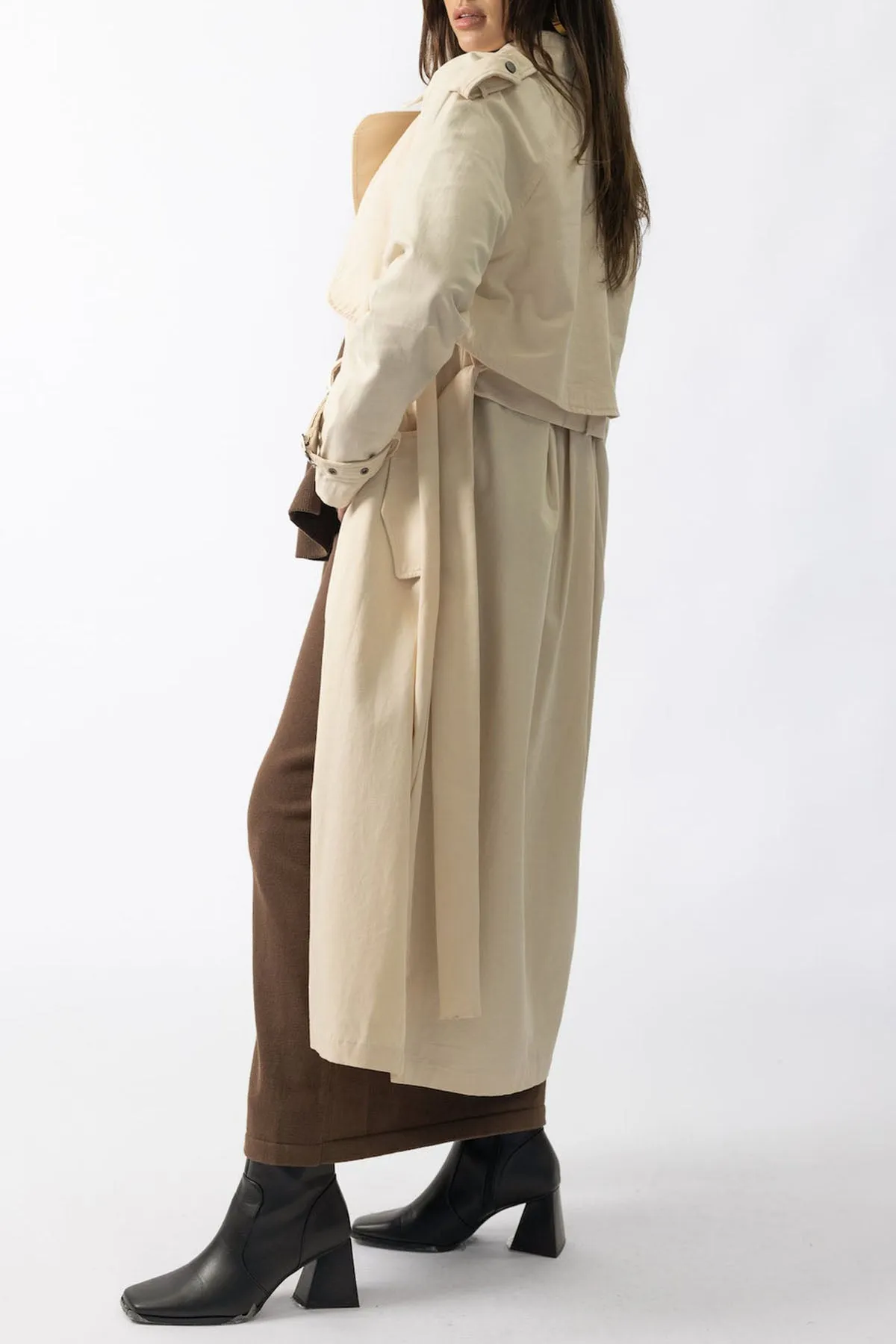 Harper' Trench Coat -  Cream