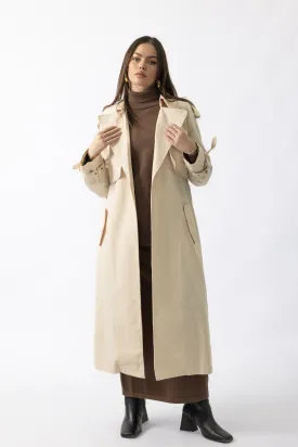 Harper' Trench Coat -  Cream