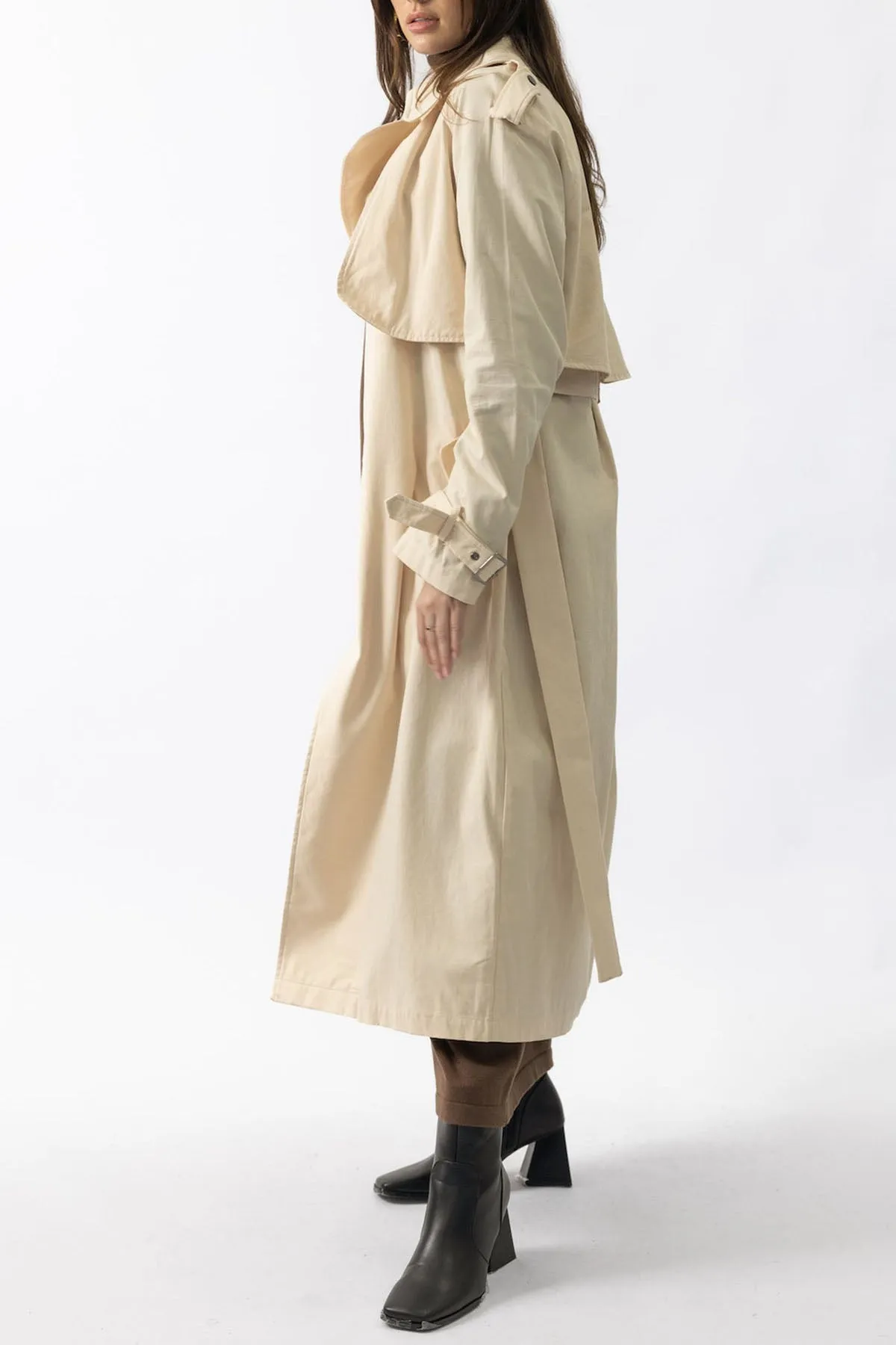 Harper' Trench Coat -  Cream