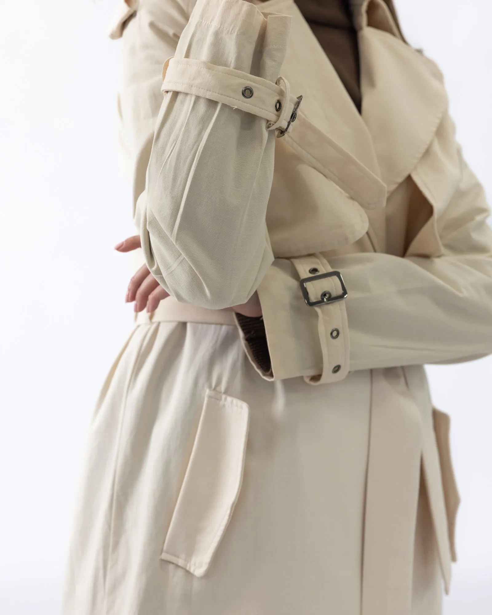 Harper' Trench Coat -  Cream